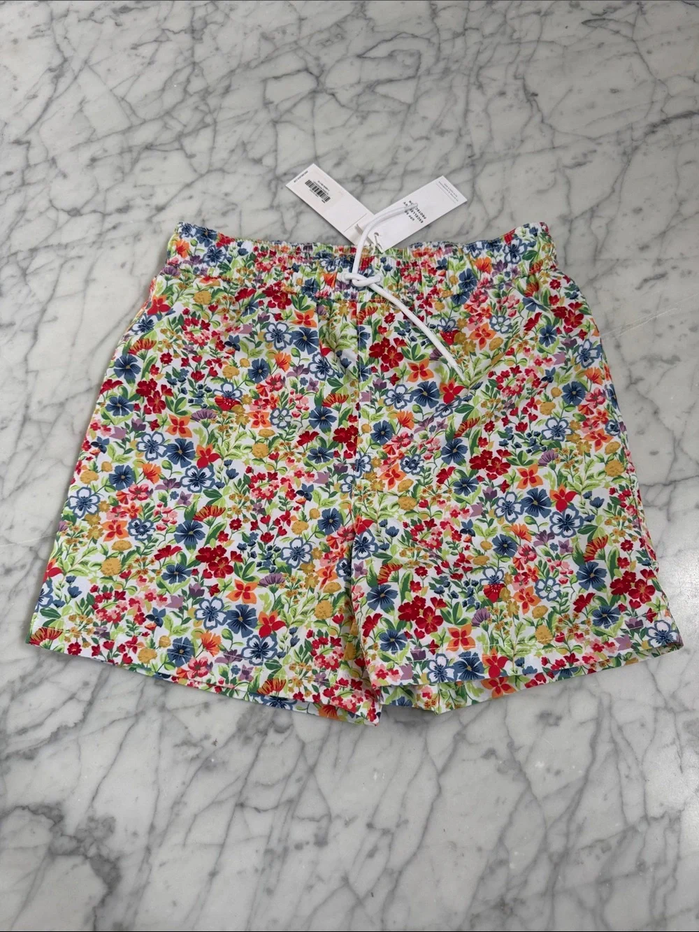 NWT Sz 8 Janie And Jack Boys Ditsy Floral Swim Short